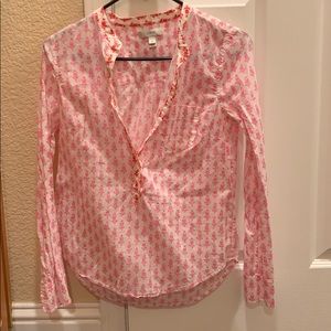 J Crew thistle print popover